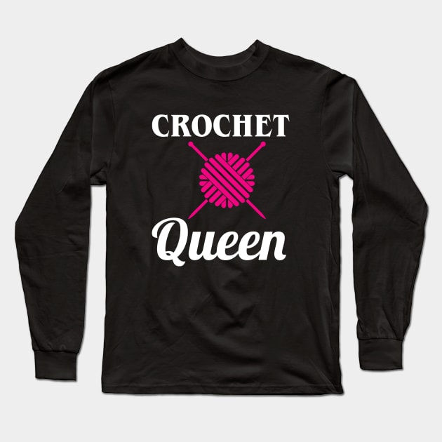 Crochet Queen Long Sleeve T-Shirt by sunima